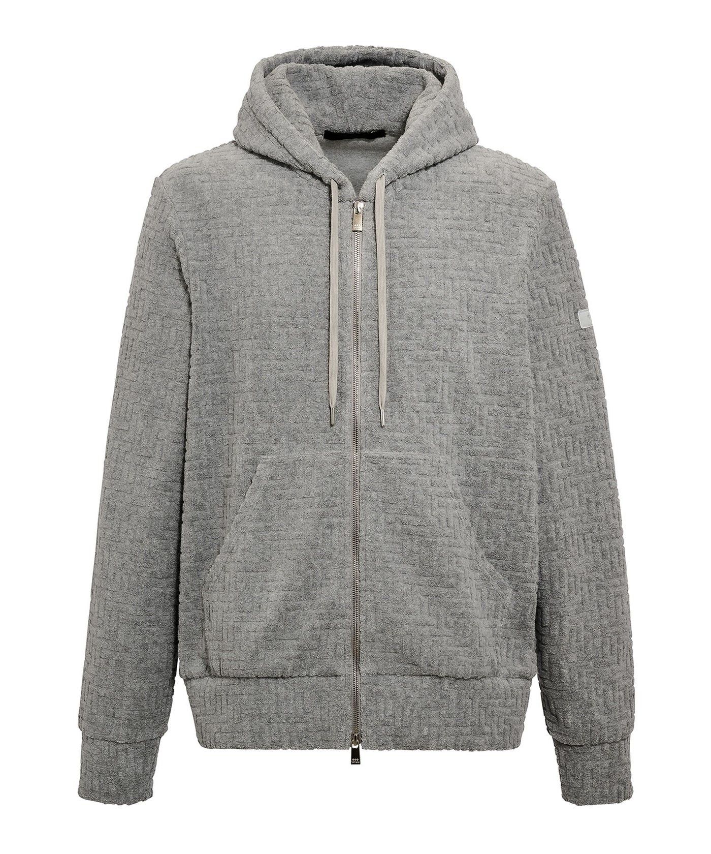 DOVINO ドヴィーノ /  パイルジップパーカー  / ライトグレー [MCKZ0469063588]