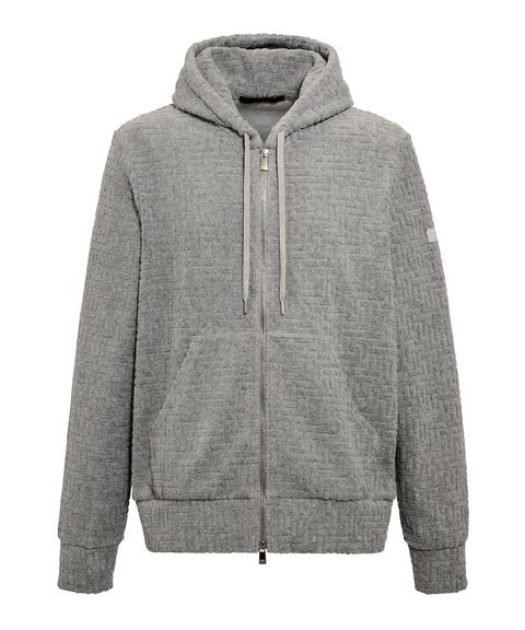 DOVINO ドヴィーノ /  パイルジップパーカー  / ライトグレー [MCKZ0469063588]