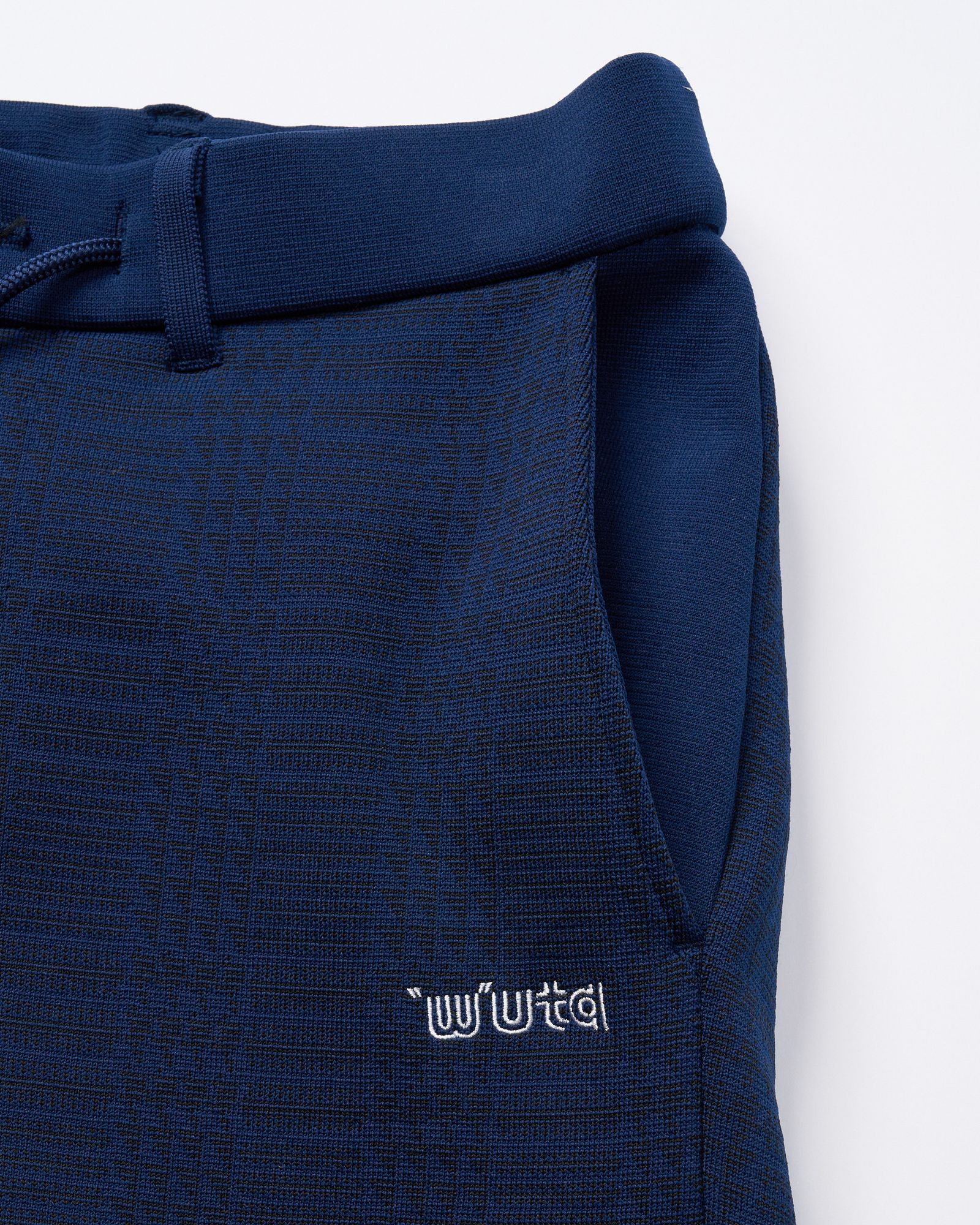 ☆先行予約☆ muta × wjk  / ニットイージースラックス / function knit easy slacks(jacquard check) / NAVY CHECK [504 mw08j]