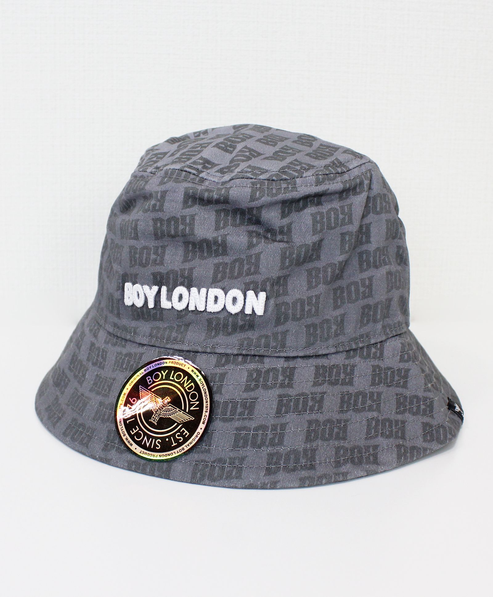 BOY LONDON バケットハット / BOY MONOGRAM BUCKET HAT / GREY femt