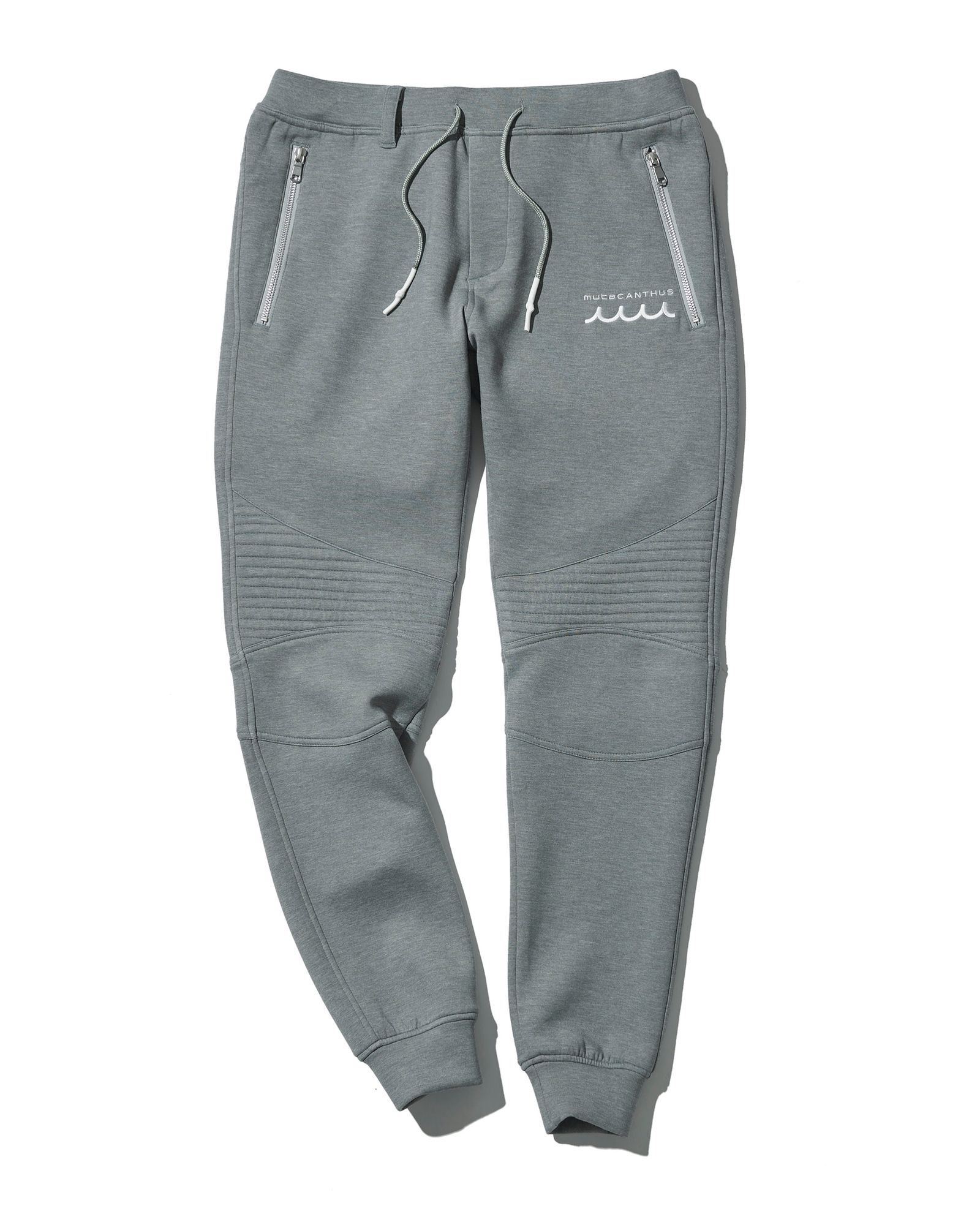 ☆先行予約販売2025年8月下旬～9月下旬頃入荷予定☆ ACANTHUS × muta MARINE / muta Double-knit Biker Pants / バイカーパンツ / GRAY 【MA2533】