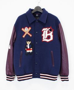 スタジャン / VARSITY JACKET / BLUE/GREY/BORDEAUX [MPD19M22]