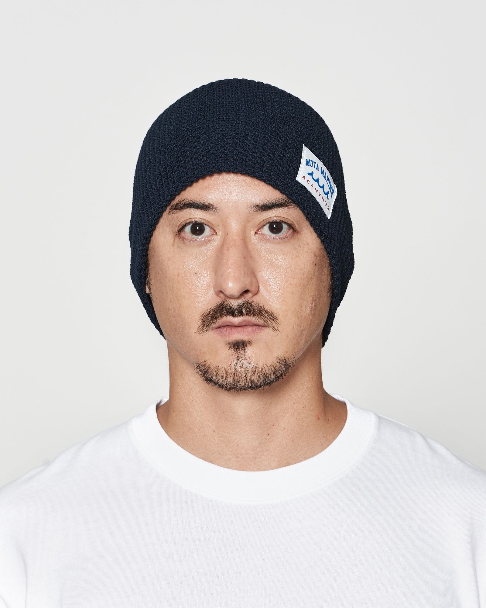 ☆先行予約☆muta MARINE × ACANTHUS  / メッシュバックプールニットキャップ / Mesh Back Pool Knit Cap / NAVY 【MA2623】