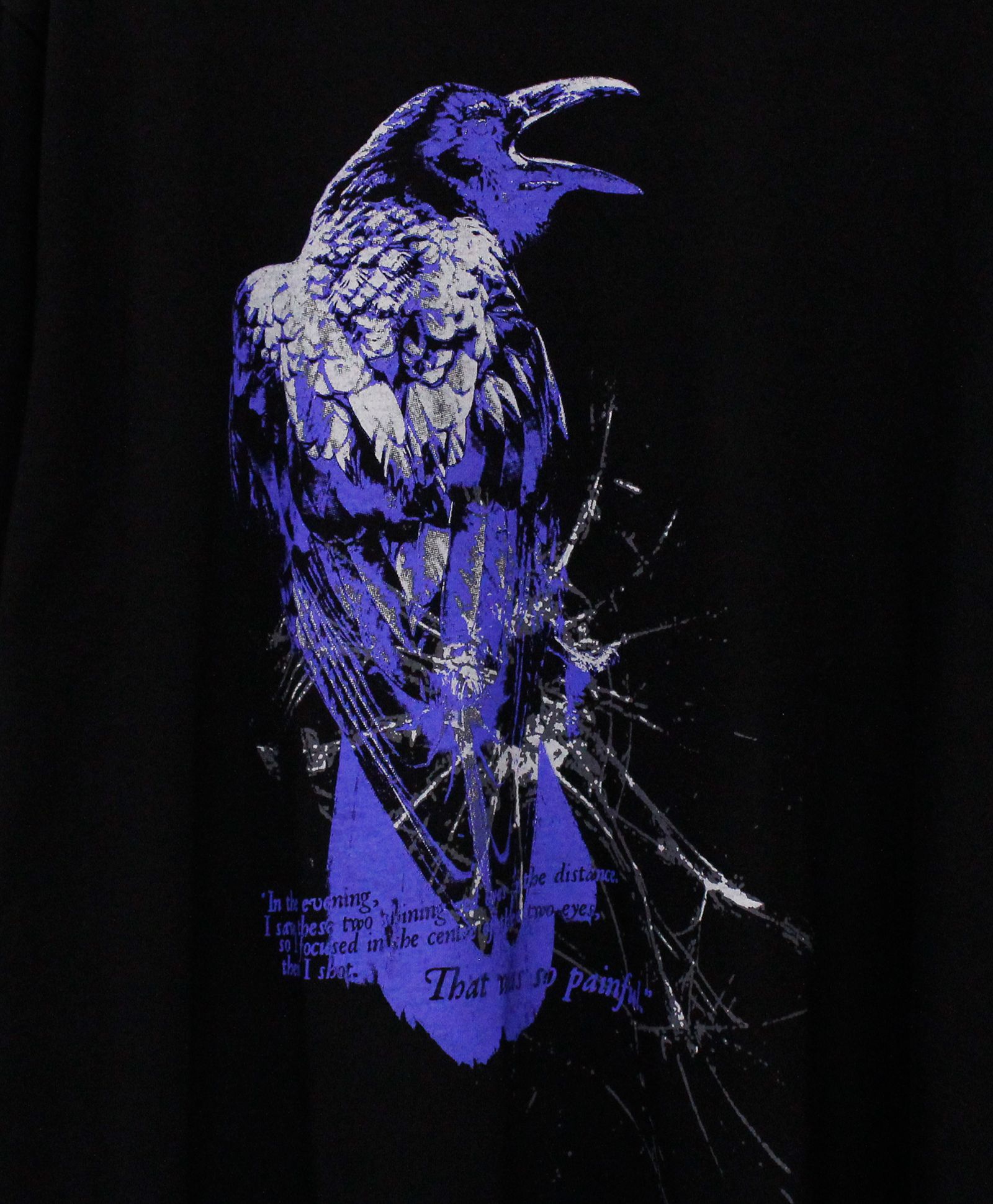 JERSEY CROW T-SHIRT / BLACK [GK-T76-070-2]