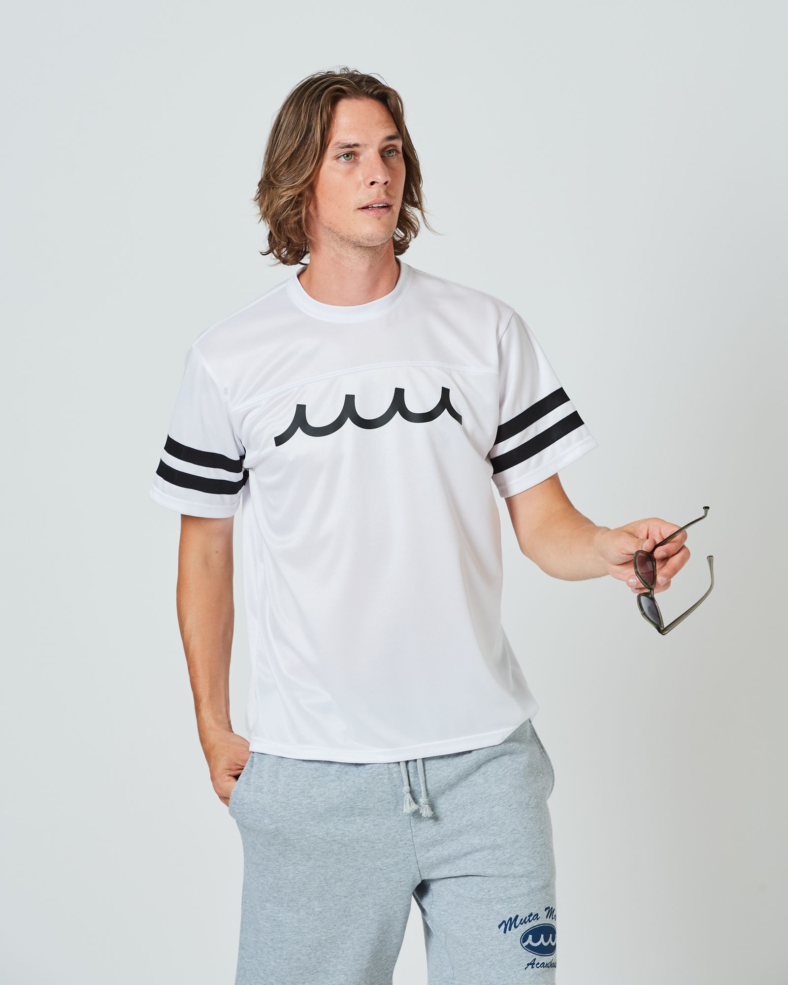 ACANTHUS x muta MARINE / muta Football Tee / フットボールTシャツ / WHITE / MA2411