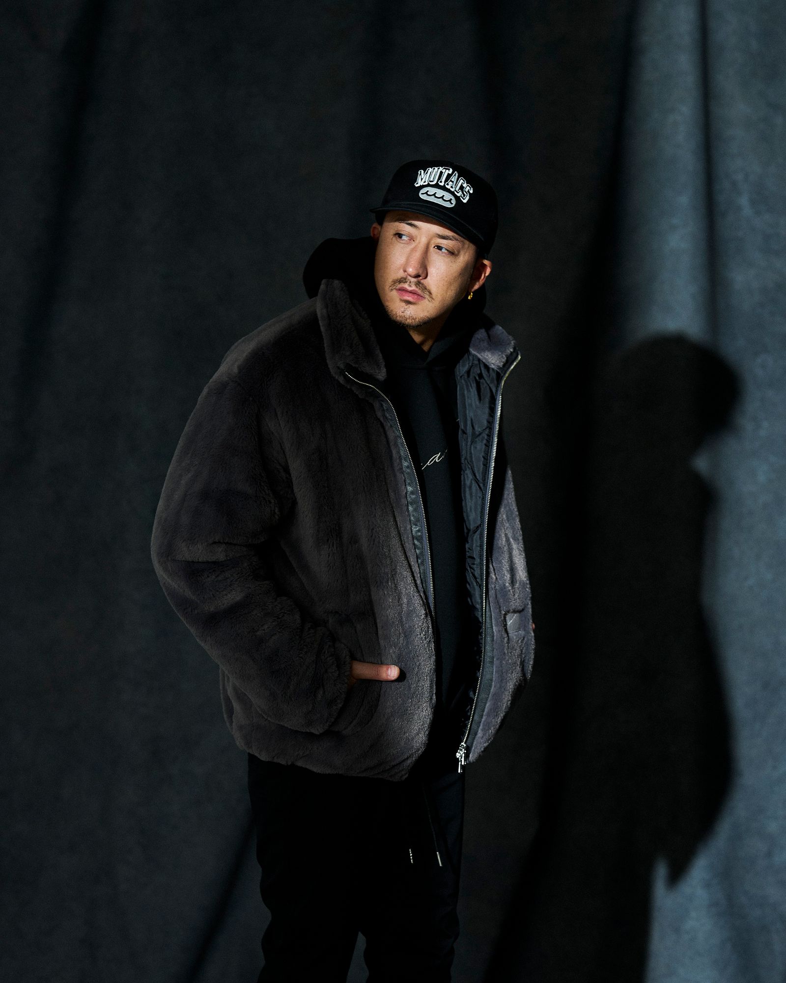 ☆先行予約☆  ダンボールニットスウェットパーカー / フーディー / Hooded Sweatshirt / BLACK 【DW2501】