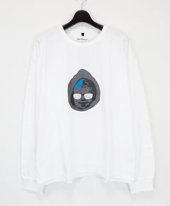 プリントロンT BABY SWAROVSKI LONG SLEEVE WHITE / [SLLT058]