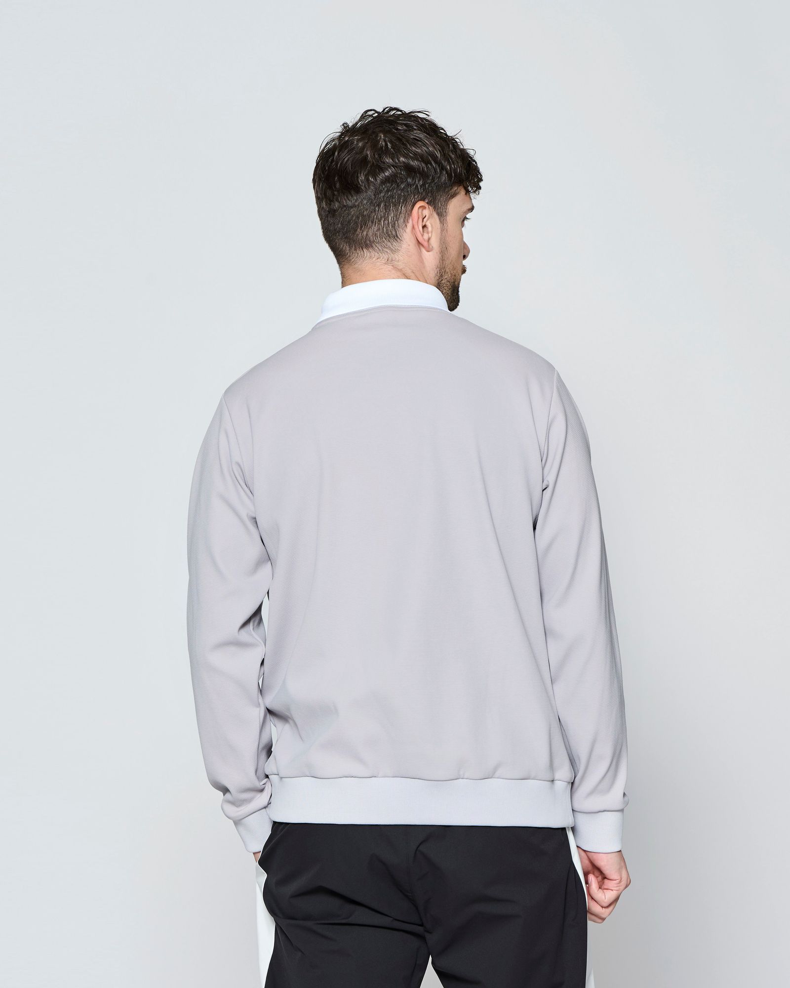 ☆先行予約☆muta MARINE × ACANTHUS  / ポロクルーネックスウェット /  Polo Crewneck / GREY【MA2710】