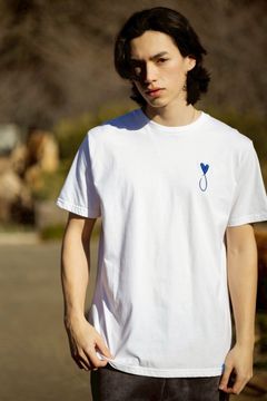 Tシャツ / Tiphanie / WHITE x Royal BLUE