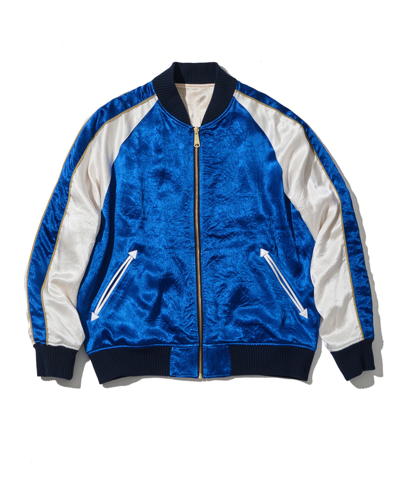 ☆先行予約☆muta MARINE × ACANTHUS  / リバーシブルスーベニアジャケット / Souvenir Jacket / BLUE 【MA2629】