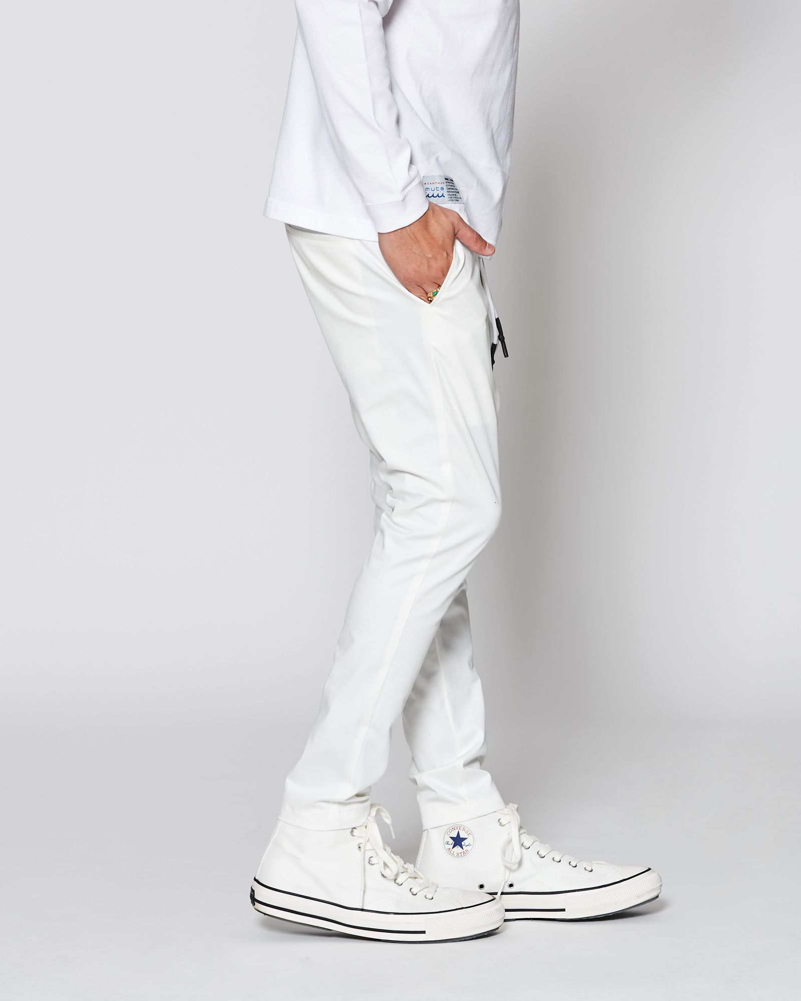 ACANTHUS × muta MARINE / muta Easy Tight Pants / イージータイトパンツ / WHITE 【MA2534】