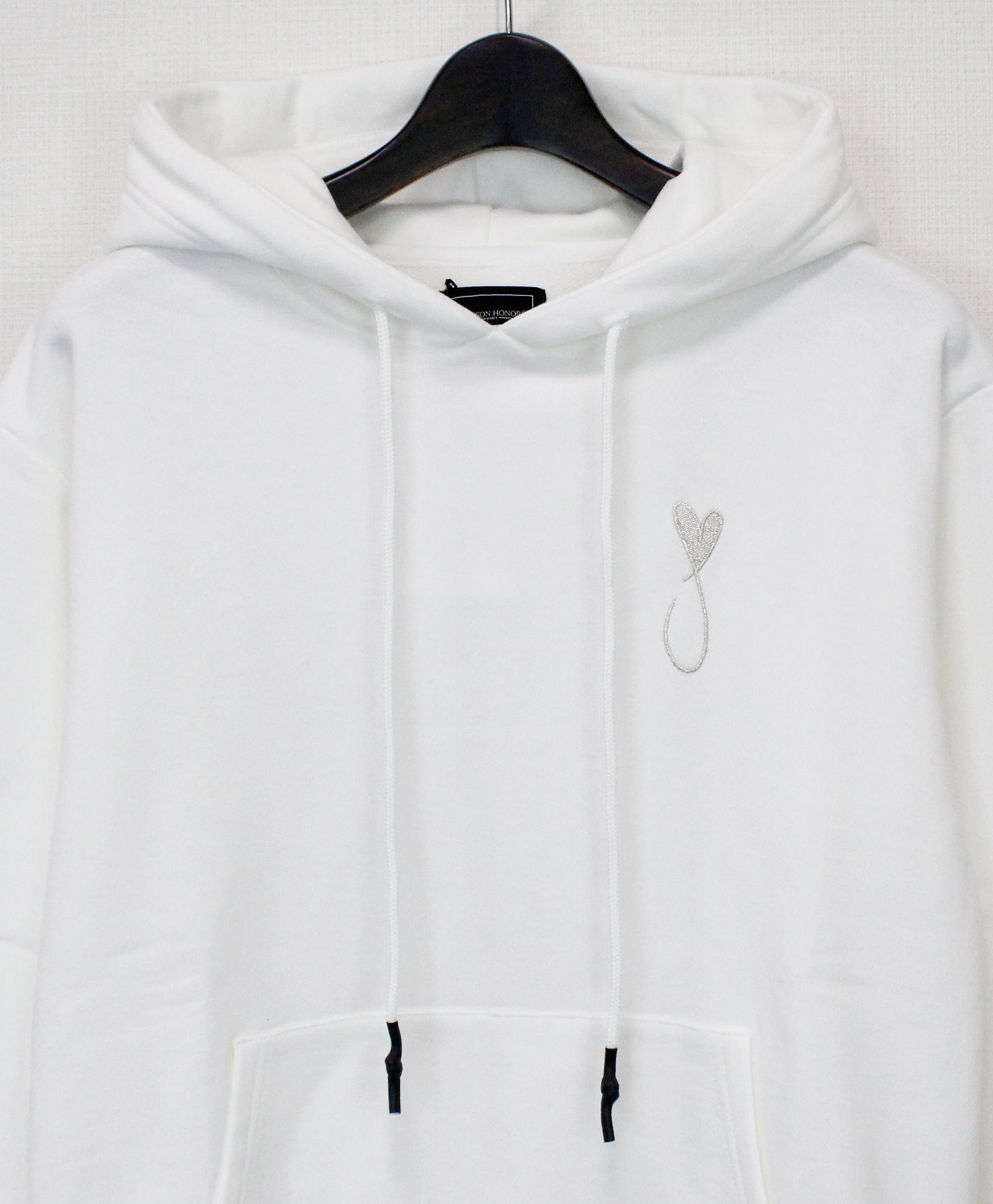 プルオーバーパーカー / Tiphanie Hoodie / White x Silver