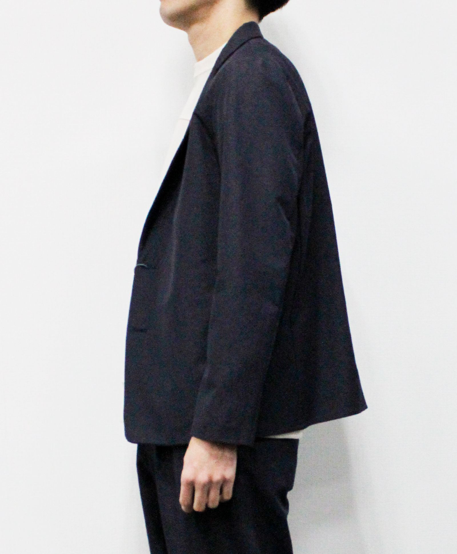 N/Peダブルクロスストレッチ イージージャケット / チャコールグレー [26003]