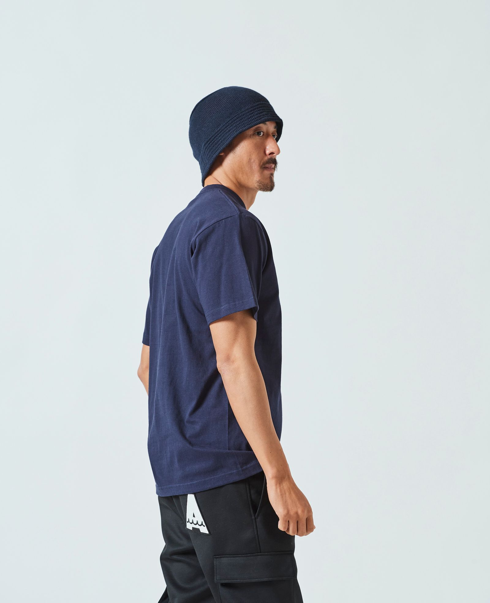 ACANTHUS x muta MARINE / muta Paradise Trimming Pocket Tee / NAVY