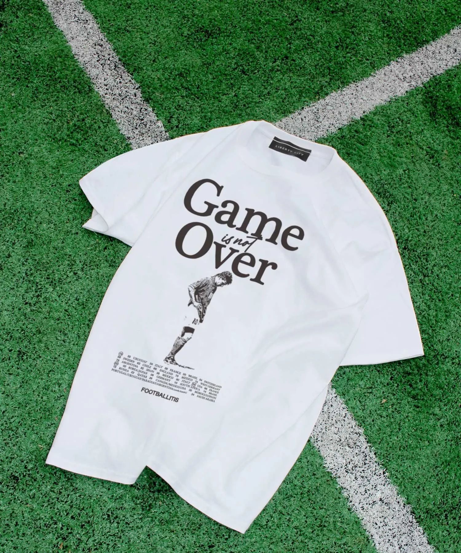 【FOOTBALLITIS】 [GAME OVER] Tシャツ / WHITE [251033RB]