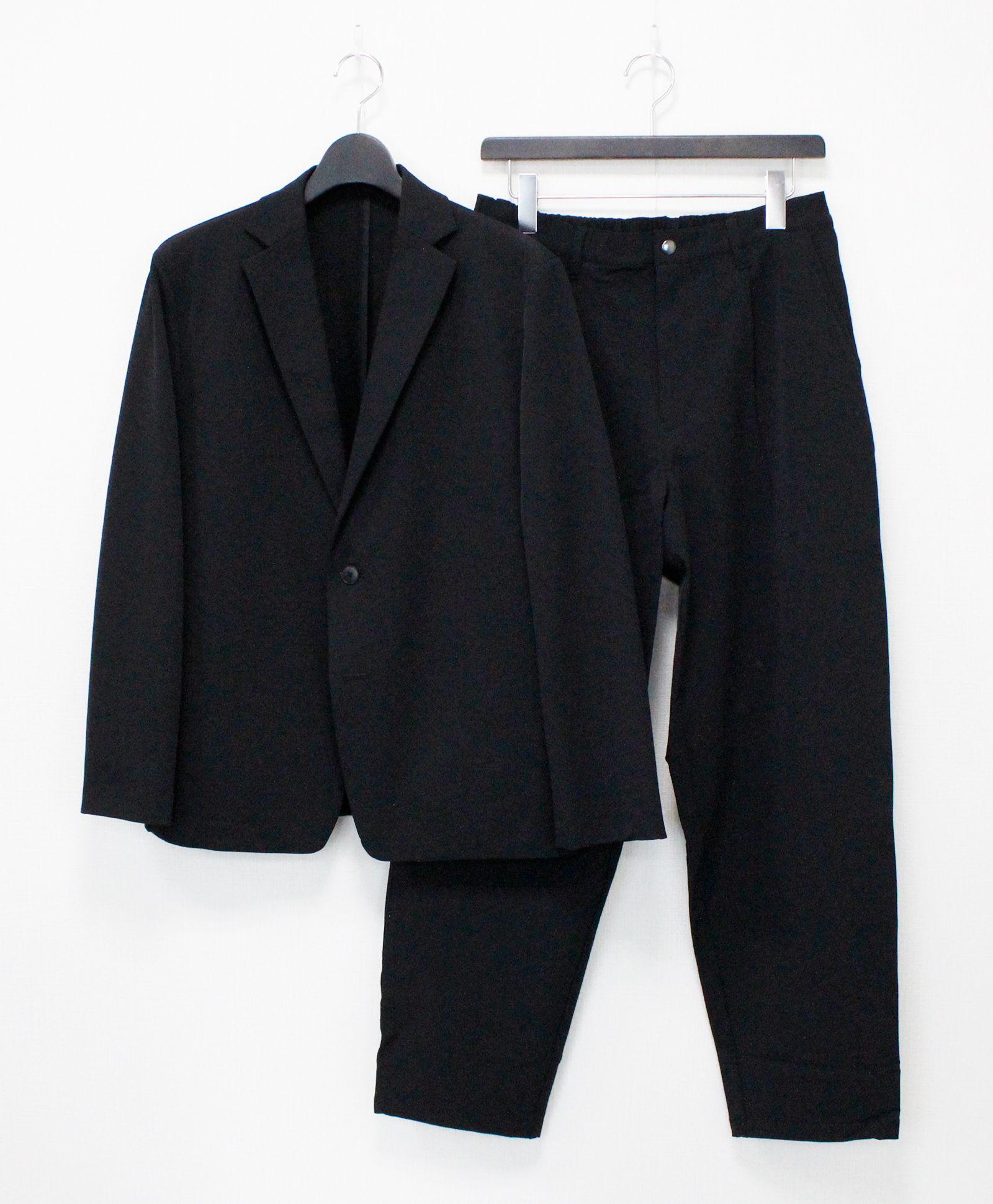 N/Peダブルクロスストレッチ イージージャケット / ブラック [26003]