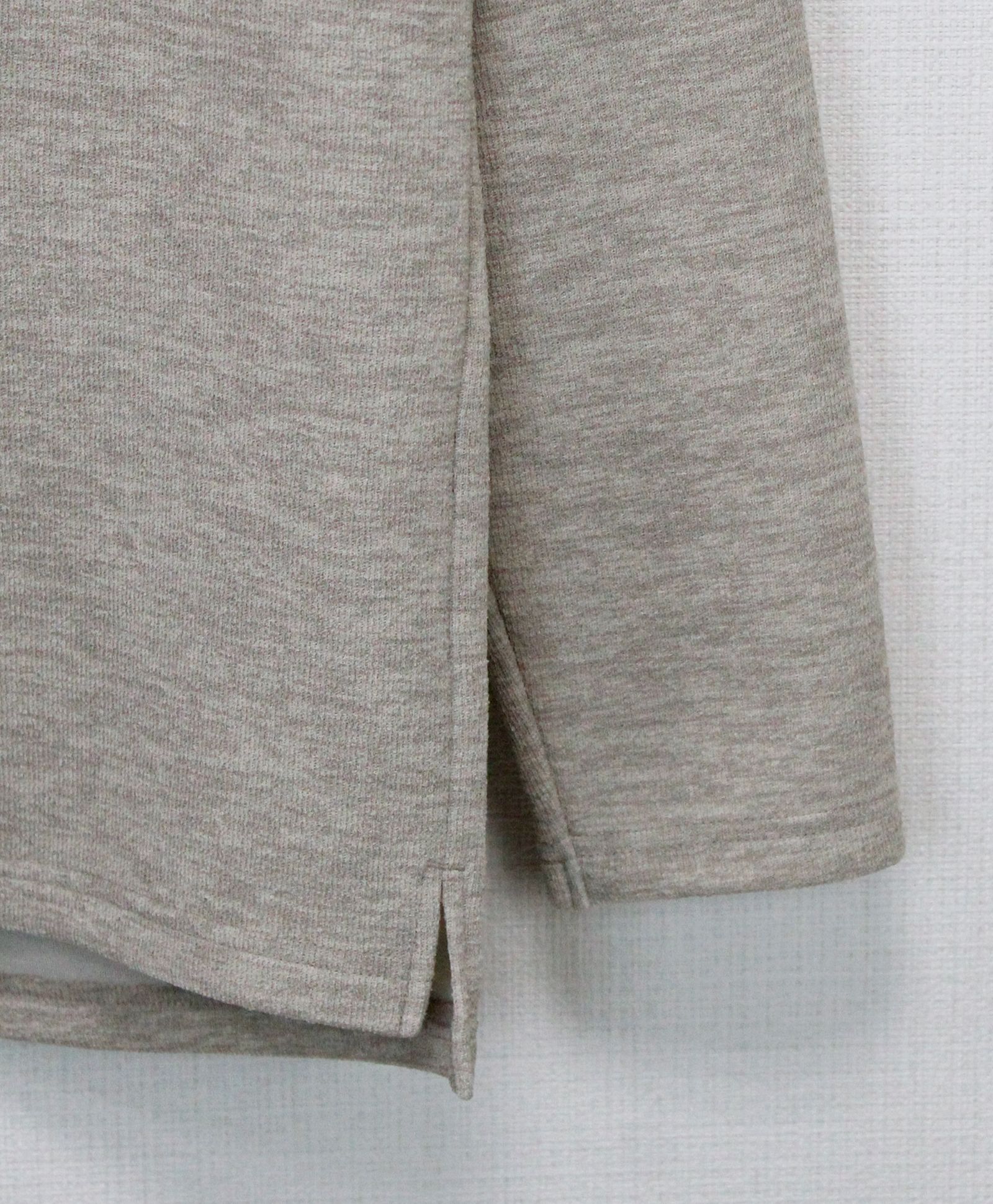 リネンライクダブルフェイスロンT  / ベージュ[86003]