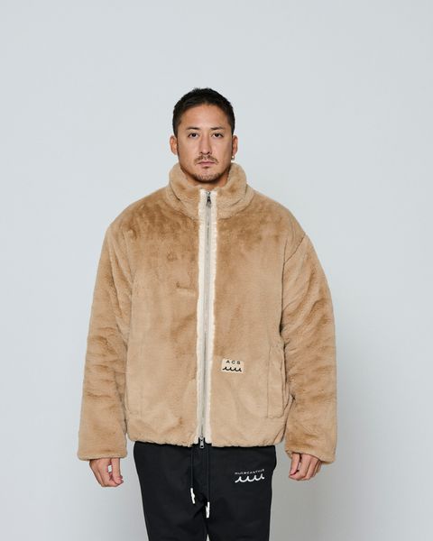 ☆先行予約☆ muta MARINE × ACANTHUS / フェイクファージャケット / Faux Fur Jacket / BEIGE 【MA2650】