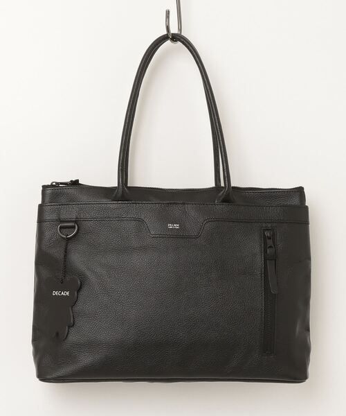 ウォータープルーフレザービジトートバッグ / Water Proof Cow Lether Tote Bag / B-BK [DCD-01511]