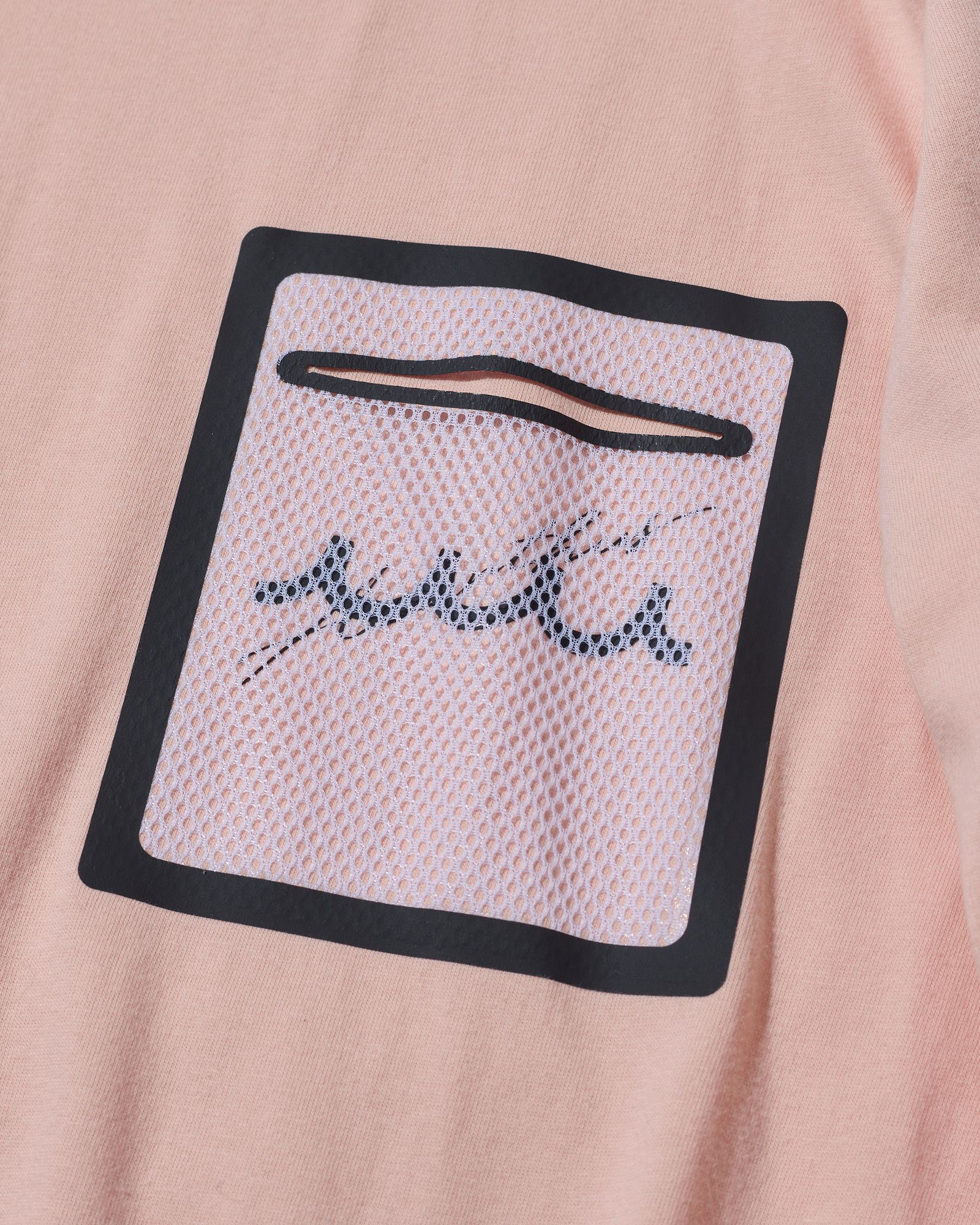 ☆先行予約販売2025年8月下旬～9月下旬頃入荷予定☆ ACANTHUS × muta MARINE / muta Mesh Trimming Pocket L/S Tee / ロンT / PINK 【MA2541】