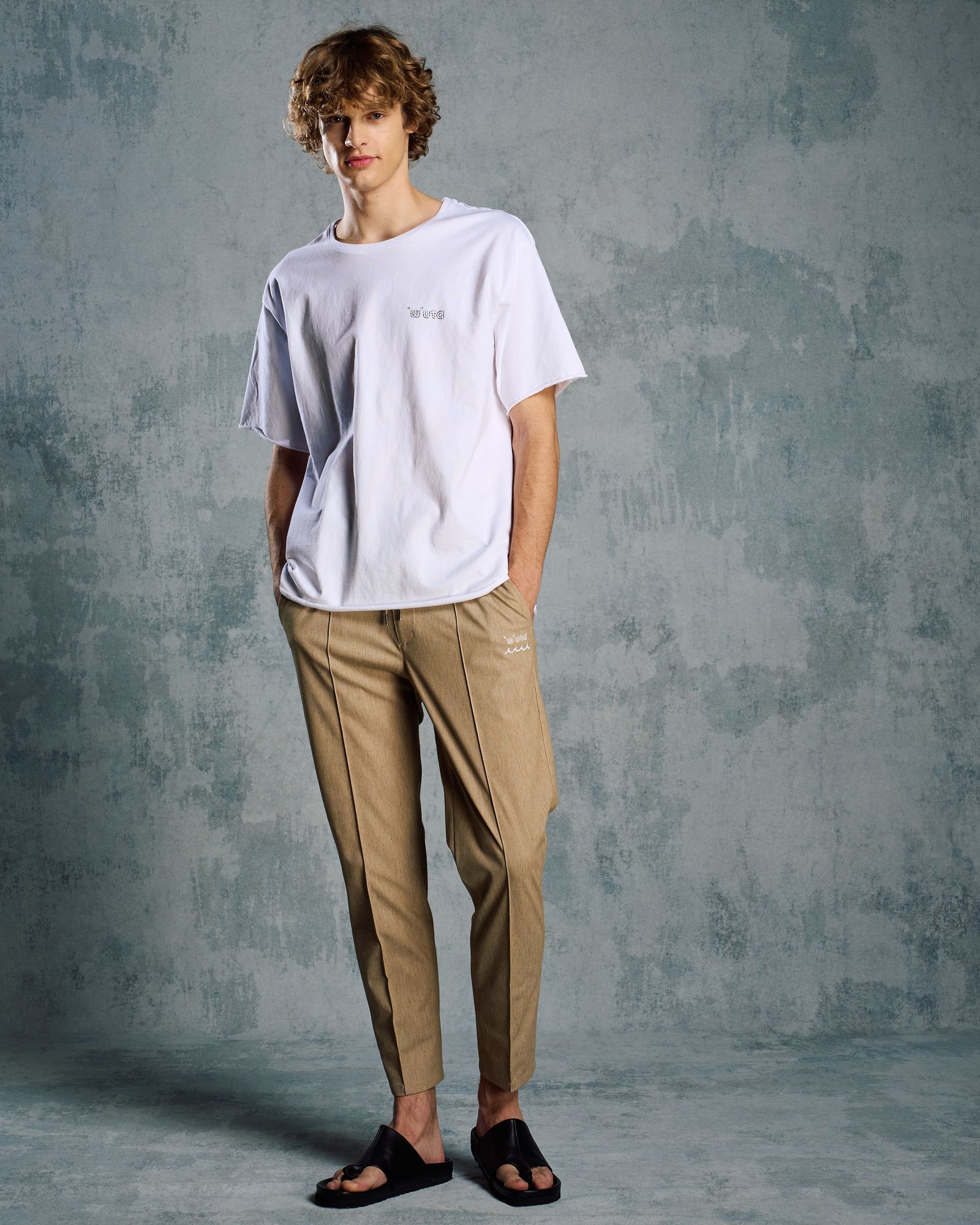 ☆先行予約☆ muta × wjk  / カットオフ Tシャツ / cut-off S/S(printed) / WHITE [703 mw03i]