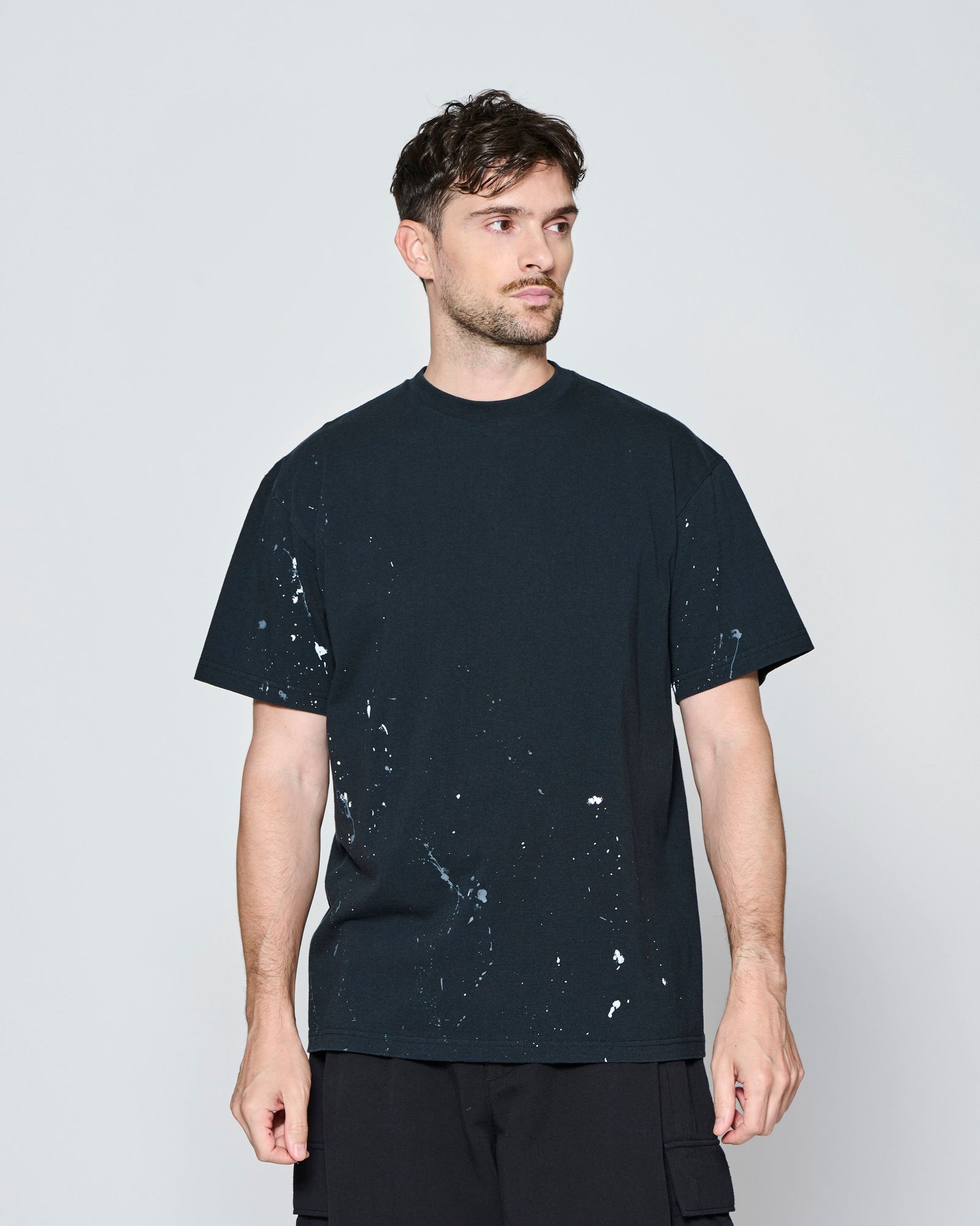 ☆先行予約☆ ヴィンテージ スプラッシュ Tシャツ  /  Vintage Wash Splash Tee / BLACK 【CT2702】