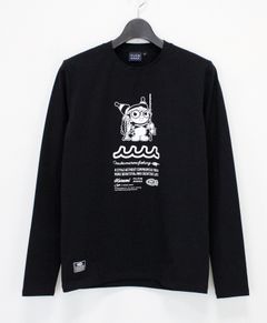 Kuromi × muta MARINE Fishing ストレッチロングスリーブTシャツ / ブラック [MFMP-434779]