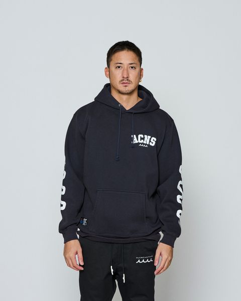 ☆先行予約☆ muta MARINE × ACANTHUS /アームプリントフーディー /パーカー / Arm Print Hooded Sweatshirt / NAVY 【MA2657】