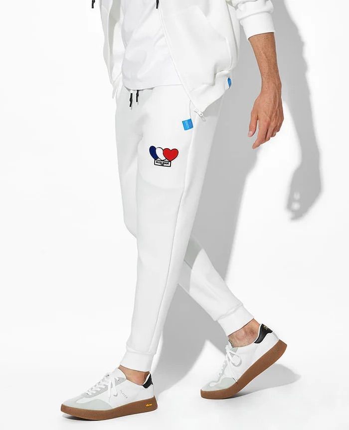 3ハートパッチダンボールパンツ / 3Heart Patch Cardboard  Pants / WHITE