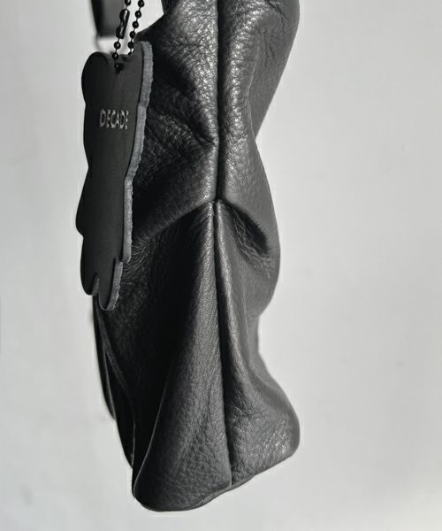 オイルドカウレザー・ミニショルダーバッグ / ブラック / Oiled Cow Leather Mini Shoulder Bag / B - Black【DCD-01346】