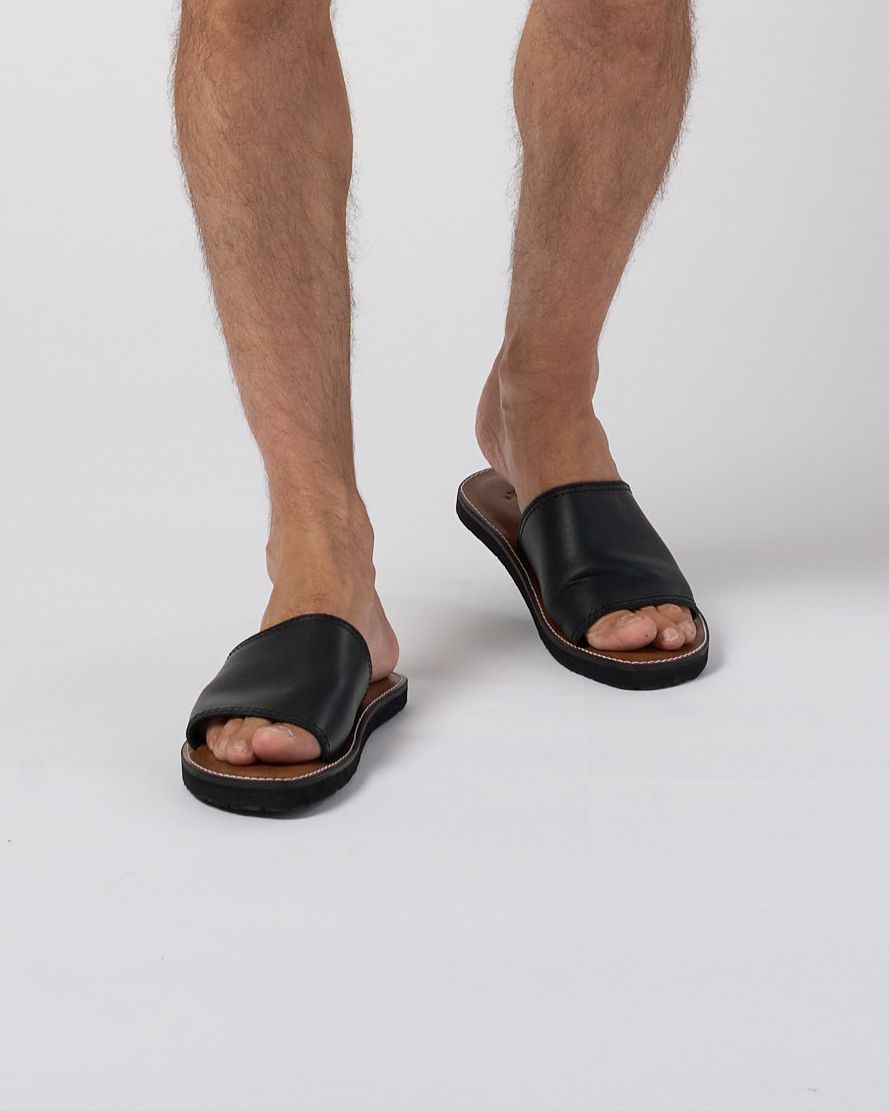 ☆先行予約☆ wjk  / レザーサンダル / artisan leather sandal / black【8006 bt52k】