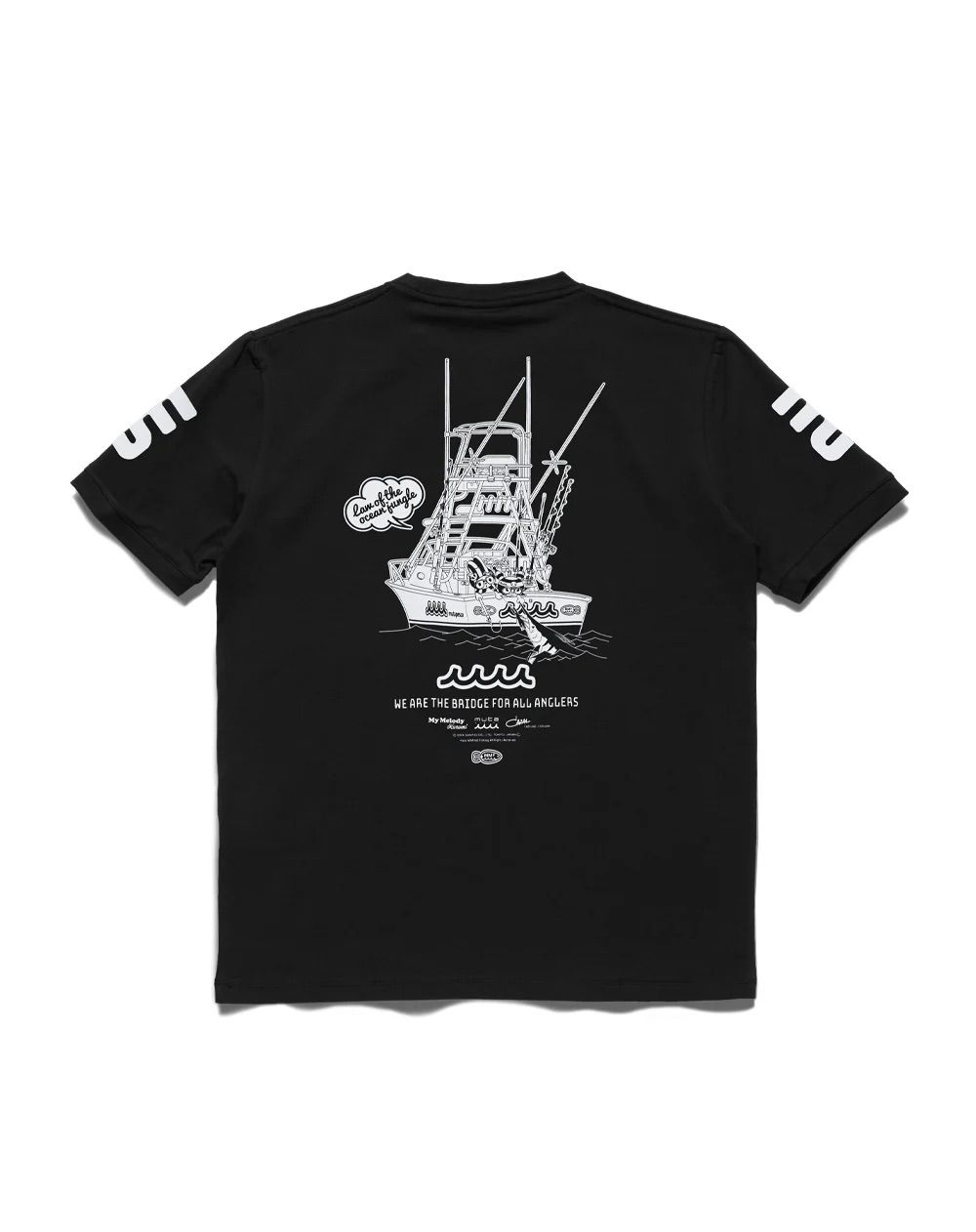 Kuromi × muta MARINE Fishing ストレッチTシャツ / ブラック [MFMP-434778]