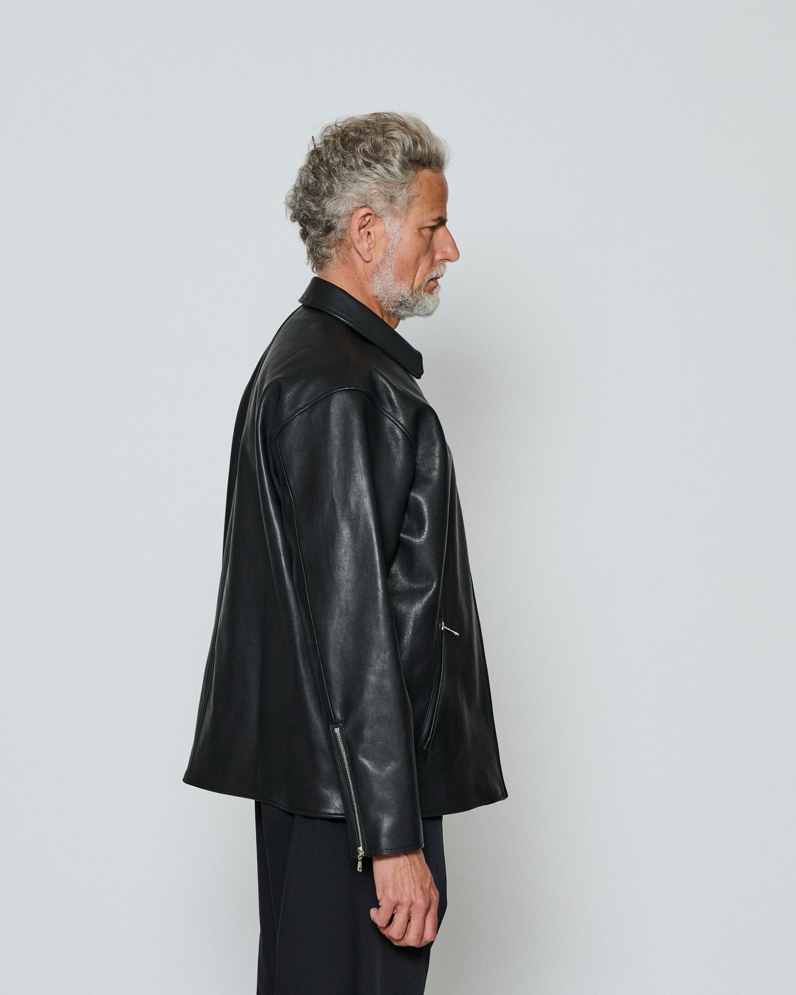 ☆先行予約販売☆  レザーカラーライダースジャケット / Leather Collor Riders Jacket  / BLACK 【L2602】