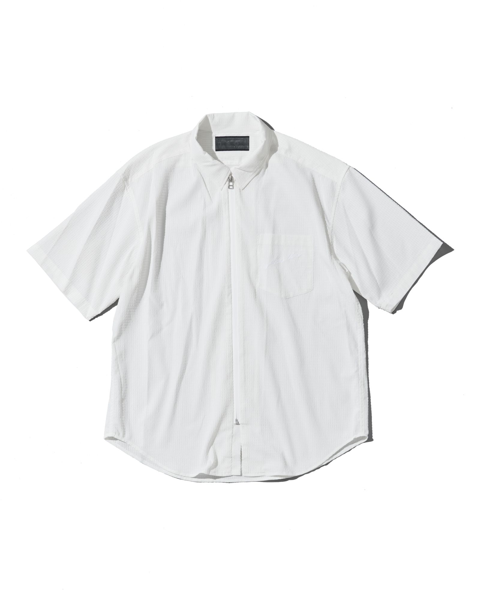 ☆先行予約☆ Dot Air®ジップアップショートスリーブシャツ / Dot Air® Zip Up S/S Shirt / WHITE【SH2601】