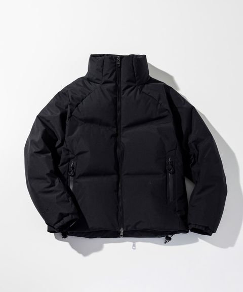 ☆先行予約☆1PIU1UGUALE3 RELAX × +phenix / スタンドカラーショートダウンジャケット WINDSTOPPER プロダクト by GORE-TEX LABS / ウィンドストッパー / ゴアテックス  / ブラック【USO-26132】