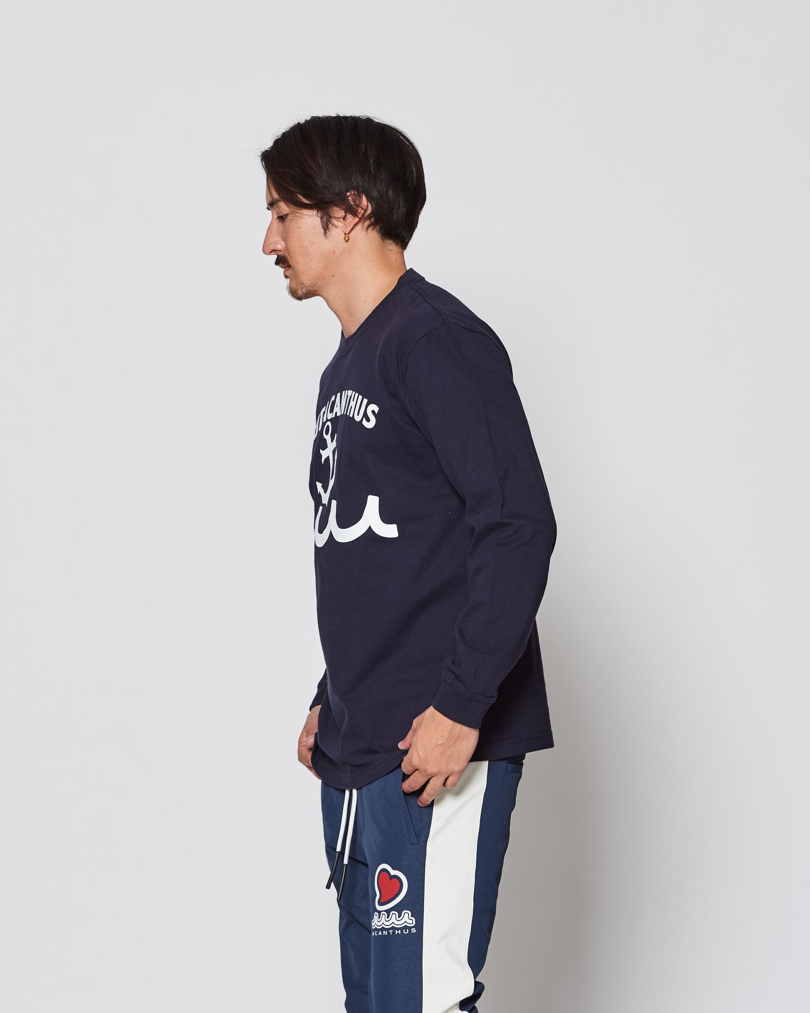 ACANTHUS × muta MARINE / muta Multi Logo L/S Tee / ロンT / NAVY 【MA2540】