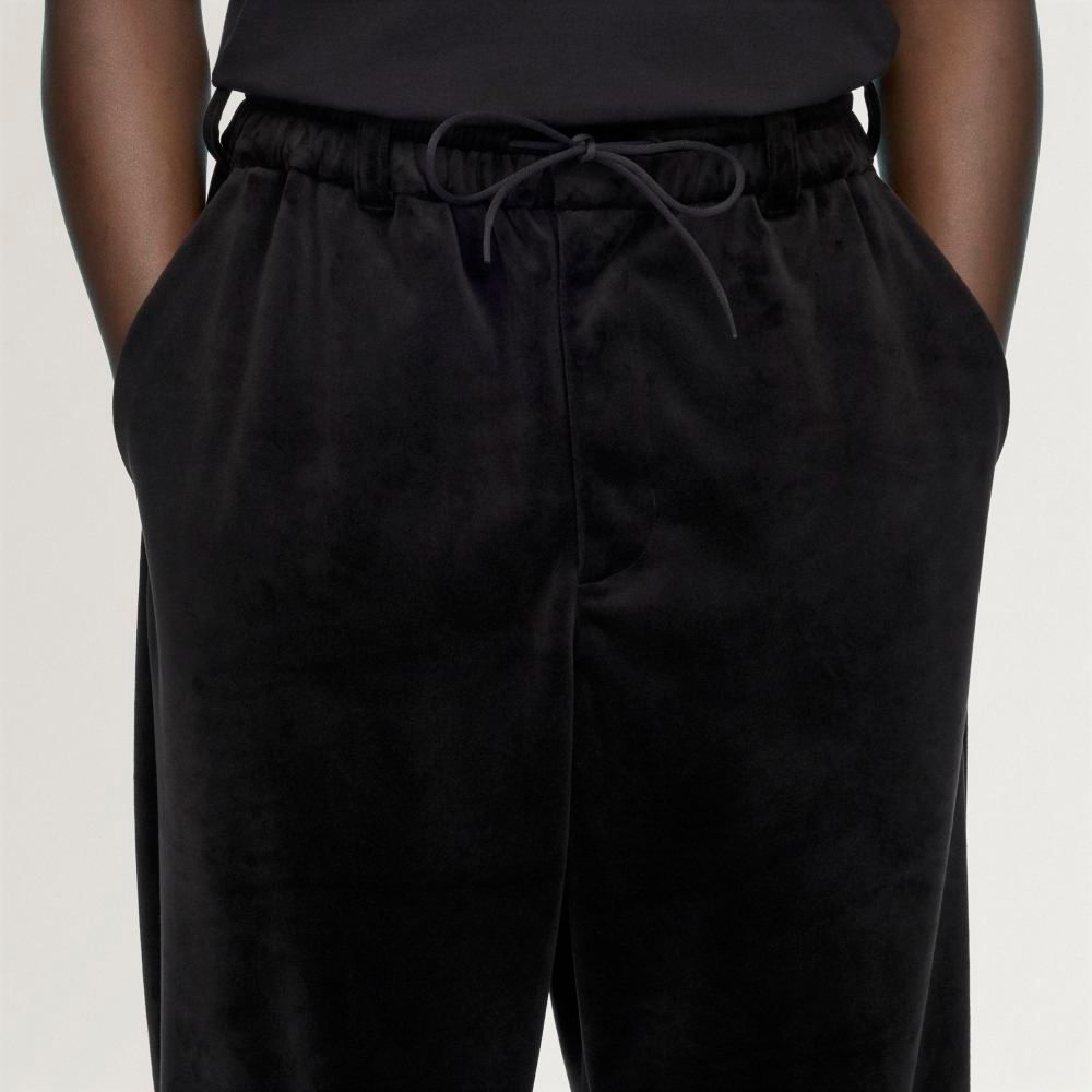 ベルベット コーデュロイ トラック パンツ /   Y-3 VELVET CORDUROY TRACK PANTS / BLACK [KY1374-APPA26]