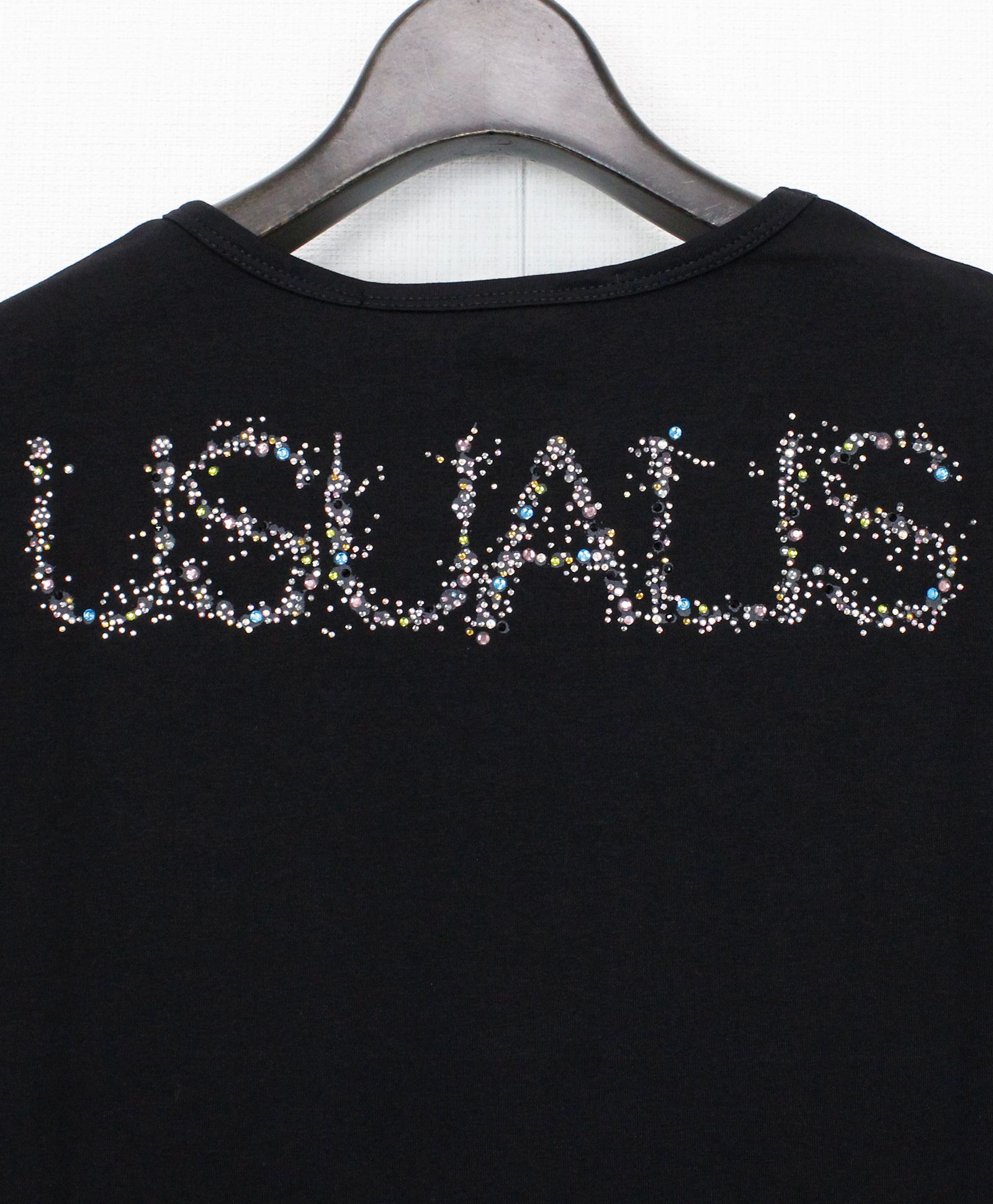ペイント＆スワロ S/S Tシャツ / ブラック [UC31-N9823]