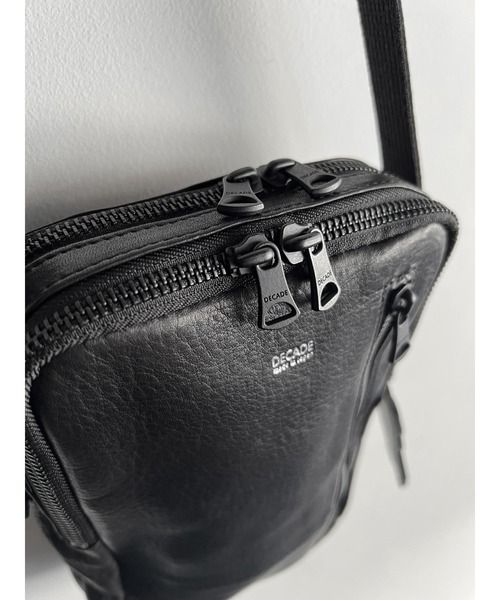 オイルレザーミニショルダーバッグ  / Oil Leather Mini Shoulder Bag / B-BK [DCD-01460]