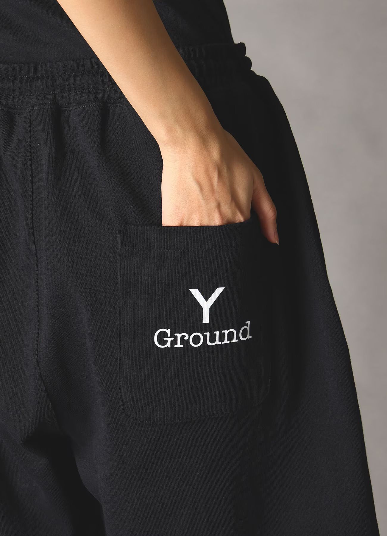Ground Y×NEW ERA Ground Y BOX LOGO SHORT PANTS / BLACK [GK-P90-090-2]