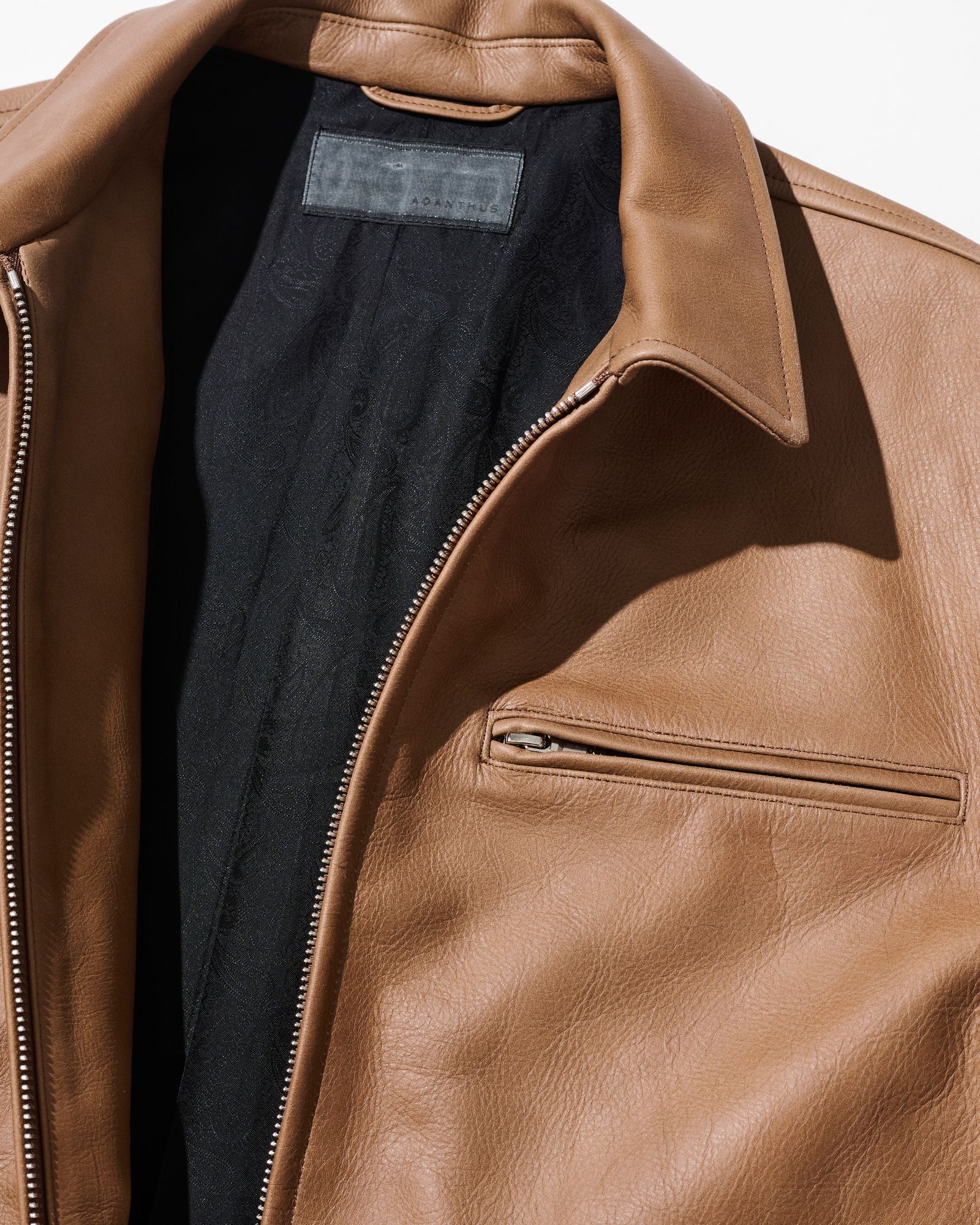 ☆先行予約販売☆  レザーカラーライダースジャケット / Leather Collor Riders Jacket  / CAMEL 【L2602】