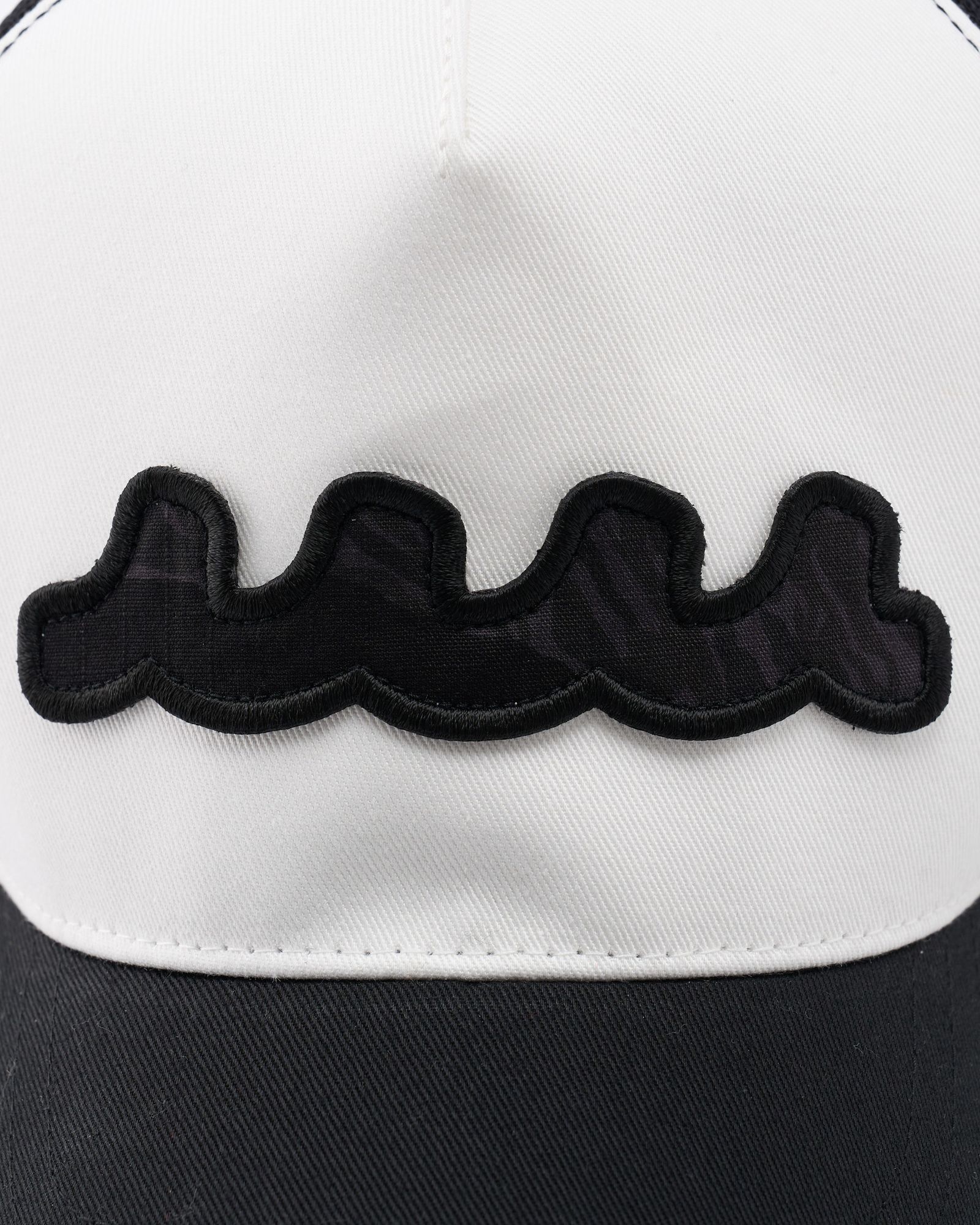 ☆先行予約☆ muta × wjk  / ウェーブ カットオフ メッシュキャップ / wave cut-off mesh cap / BLACK x WHITE 【810 mw05i】