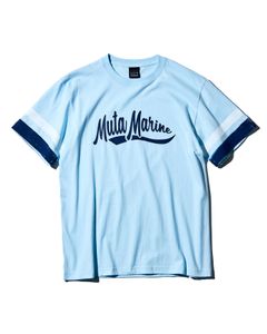 ACANTHUS x muta MARINE / muta Hand Line Paint Tee / ハンドペイントラインTシャツ / LIGHT BLUE / MA2415