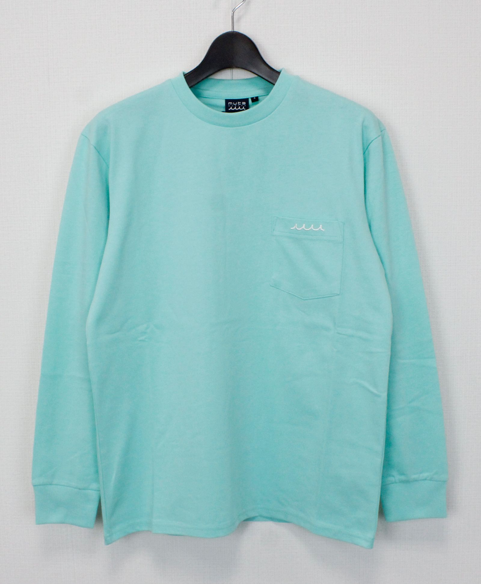 ロングスリーブポケットTシャツ  / ターコイズ [MMSG-240151]