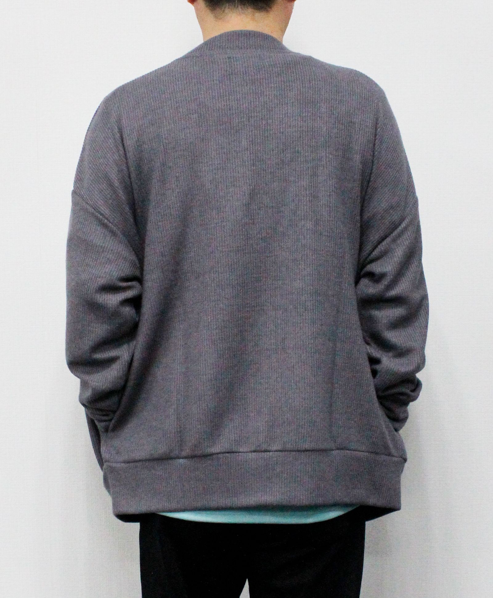 オーバーdsカーディガン /グレー【331015】