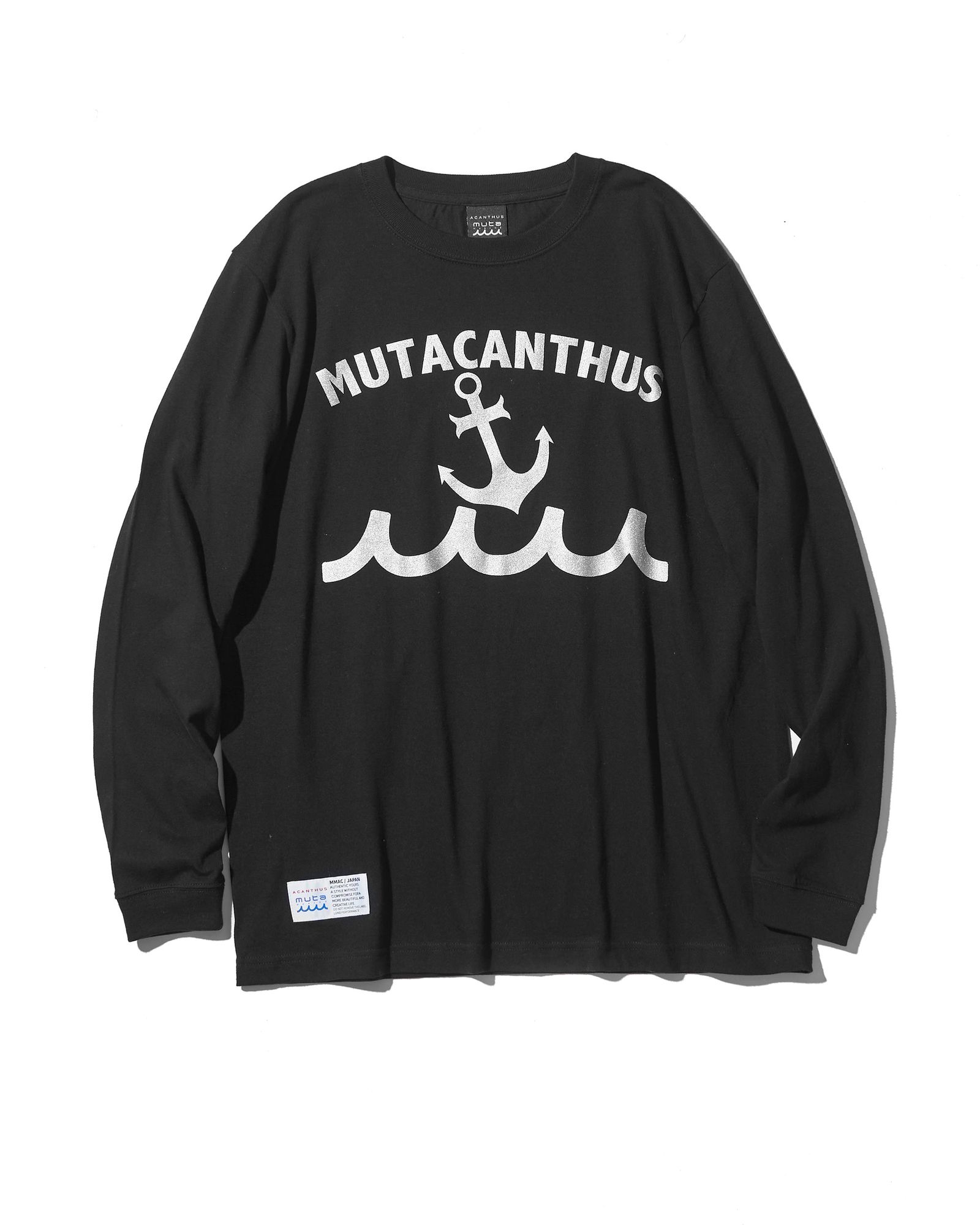 ACANTHUS × muta MARINE / muta Multi Logo L/S Tee / ロンT / BLACK 【MA2540】