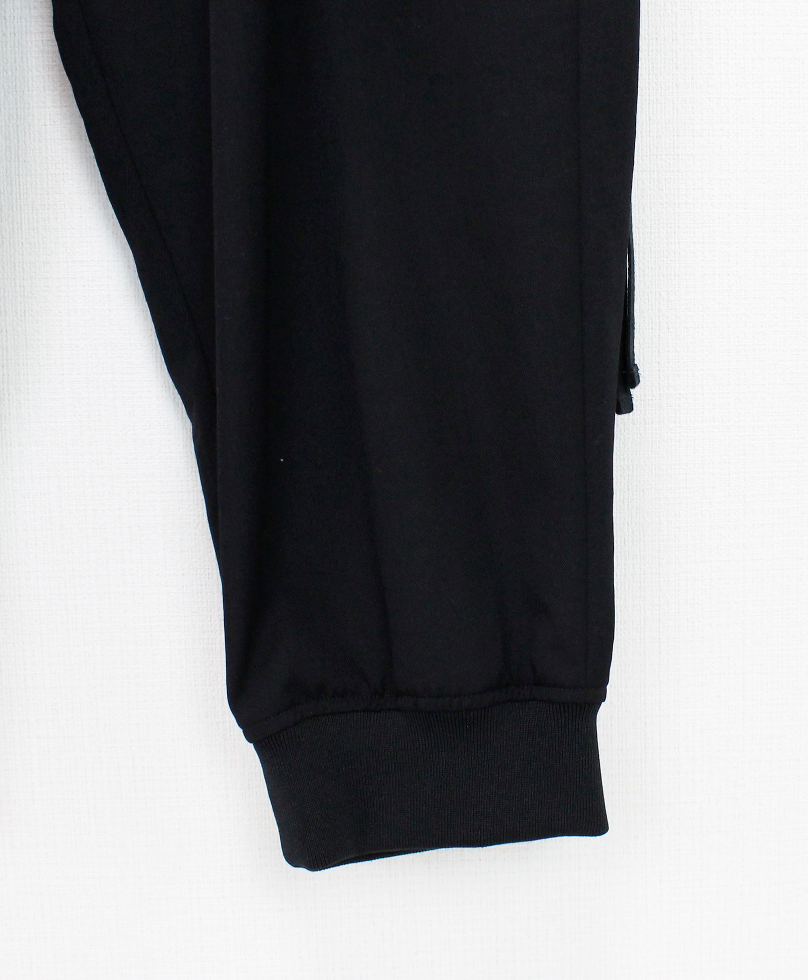 WOOL GABARDINE STANDARD RIBBED HEM CARGO  / ウールギャバジンリブカーゴパンツ / BLACK [GA-P07-101-1-03]