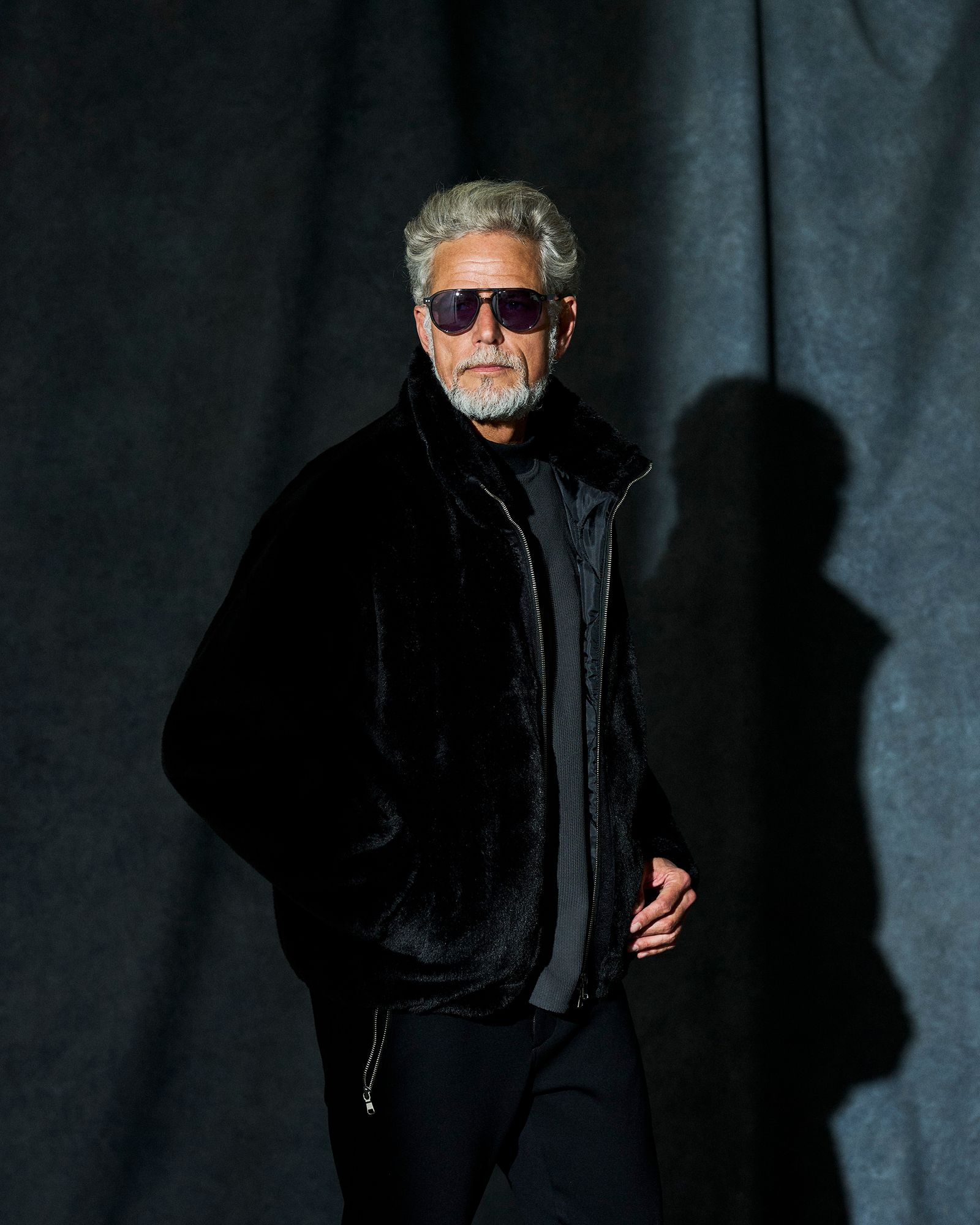 ☆先行予約☆ フェイクファーボンバージャケット / Faux Fur Bomber Jacket  / BLACK 【JK2503】