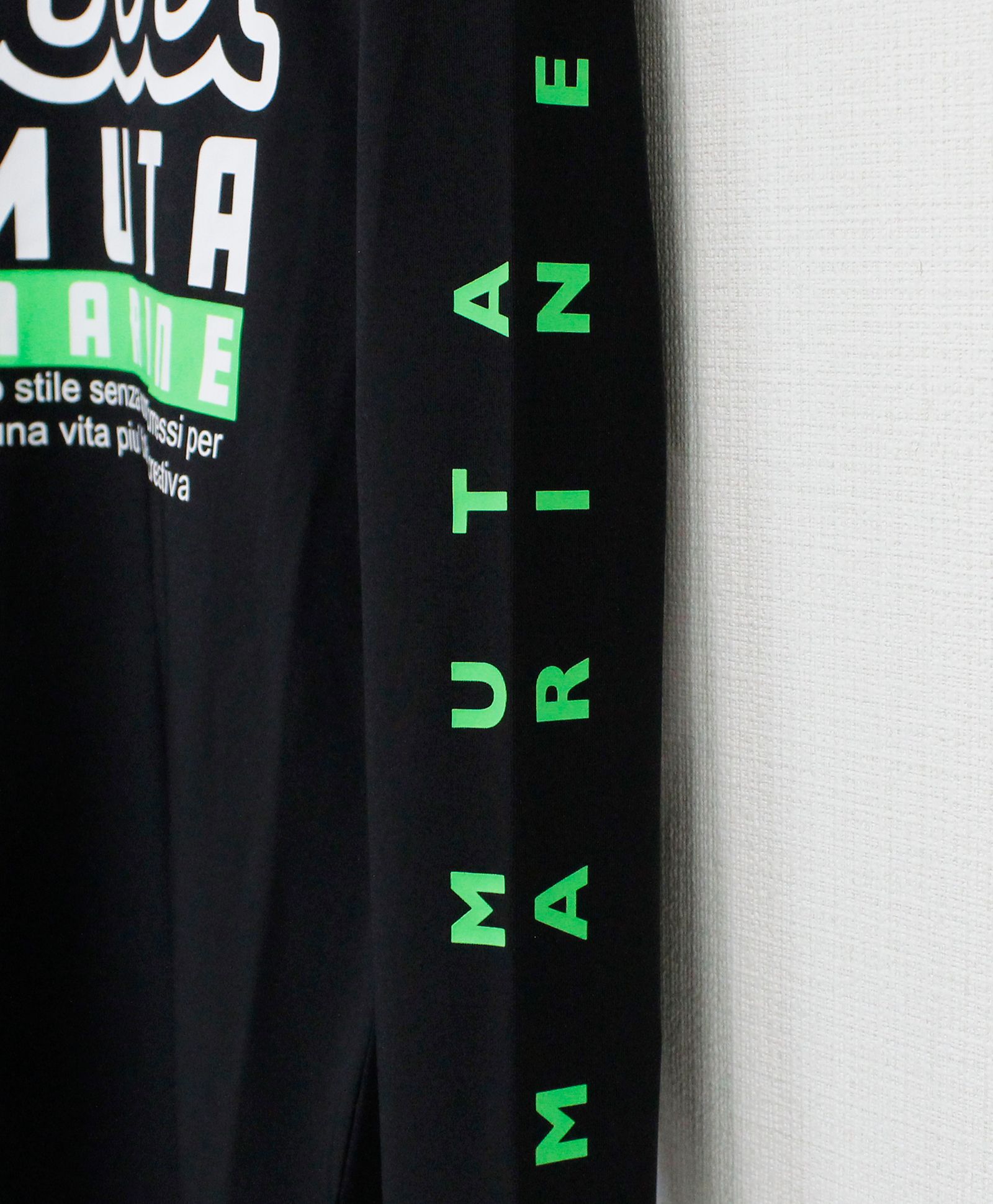 ラッシュロングスリーブTシャツ (BIGロゴ) / ブラック [MMTK-440011]