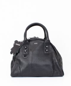 オイルドカウレザーミニボストントートバッグ / Oiled Cow Leather Mini BOSTON TOTO / B-BLACK [DCD-01316]